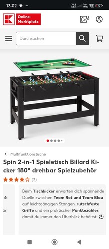 Billardtisch kicker spieltisch - billardtisch,